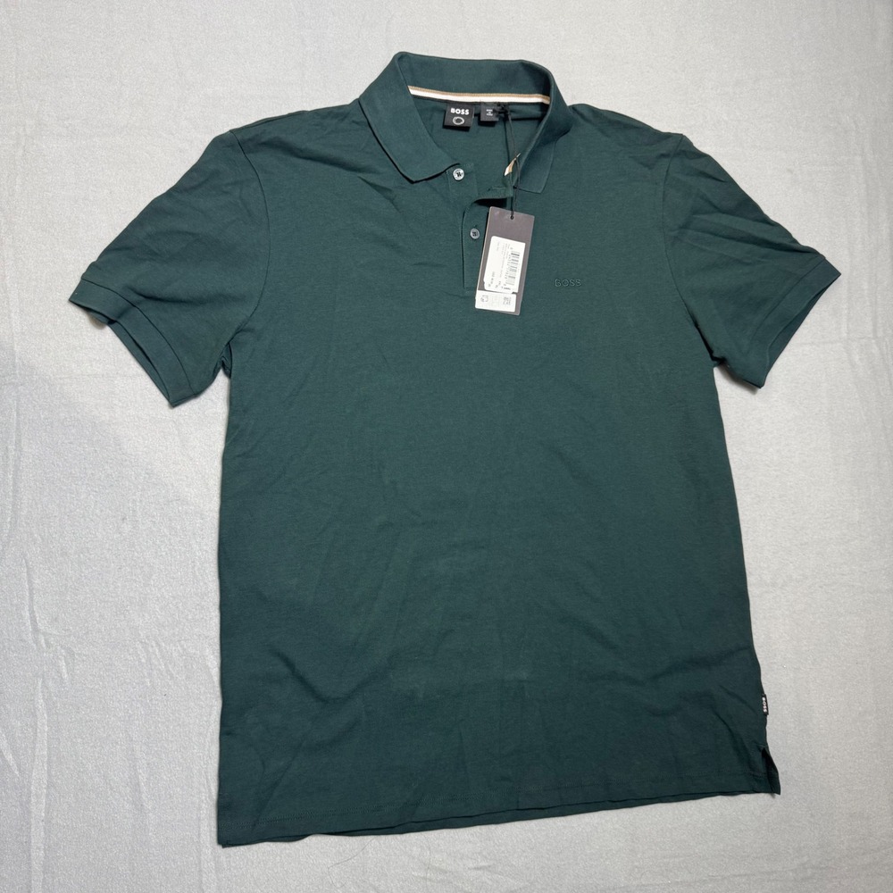 Boss Pallas Mens Polo XXL Green New Short Sleeve Logo 50468362